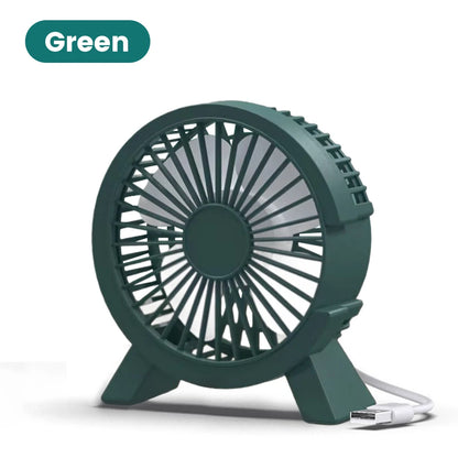 Mini USB Rechargeable Table Fan – Portable Desktop Fan for Home, Office & Dorm