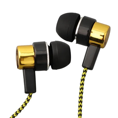 3.5mm Wired In-Ear Earbuds – Stereo Bass Headphones with Noise-Reducing Design