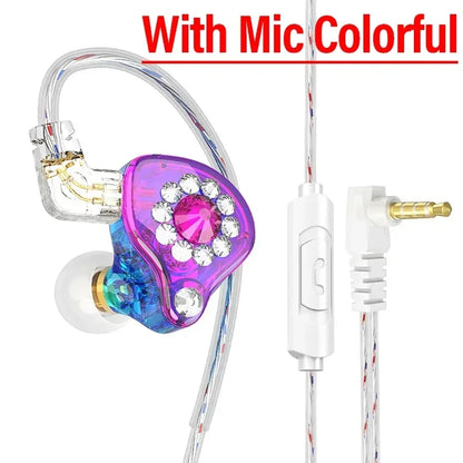 QKZ AK6 Wired Earphones – In-Ear Stereo Headphones with Dynamic Drivers & Microphone