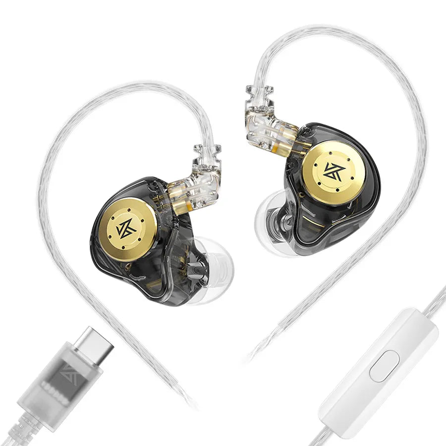 KZ EDX Pro Wired Earphones – In-Ear Monitor Headphones with Dynamic Driver & Microphone
