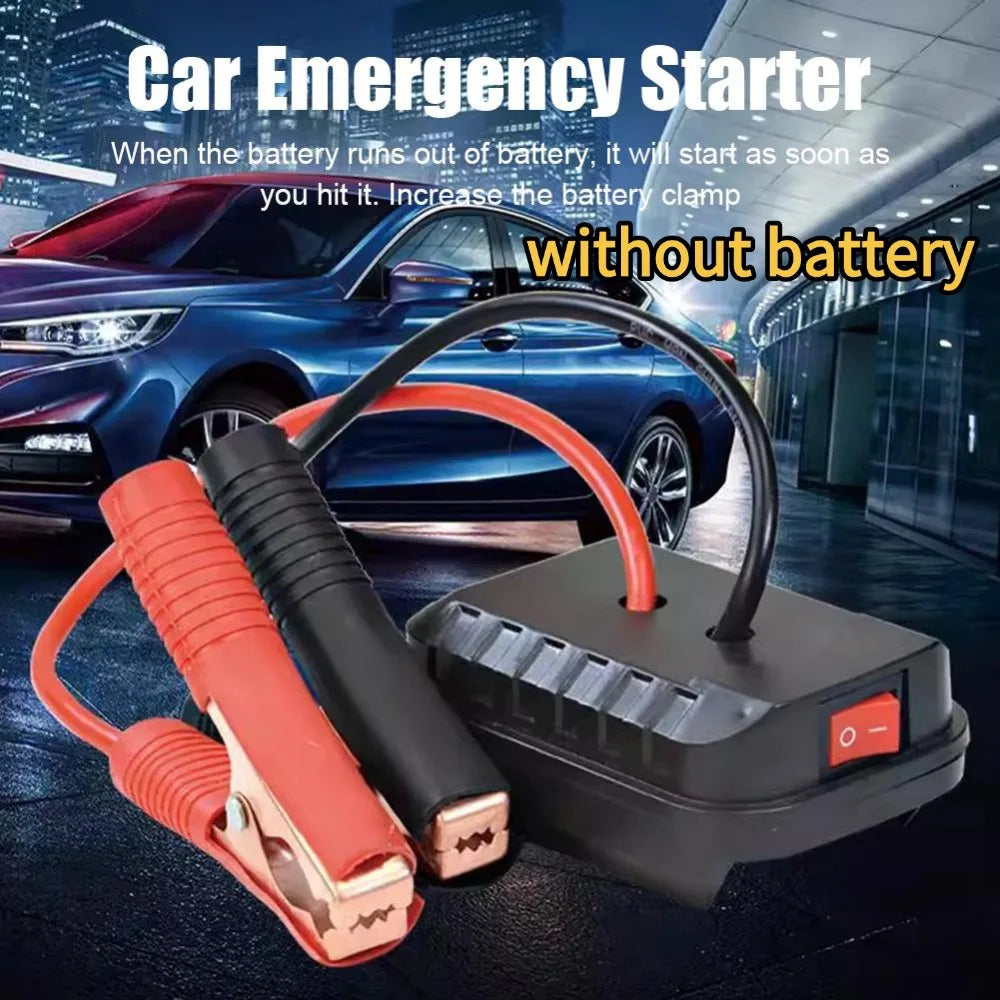 Lithium Battery Converter & Charger Adapter – Car Jump Starter Cable for Makita Batteries