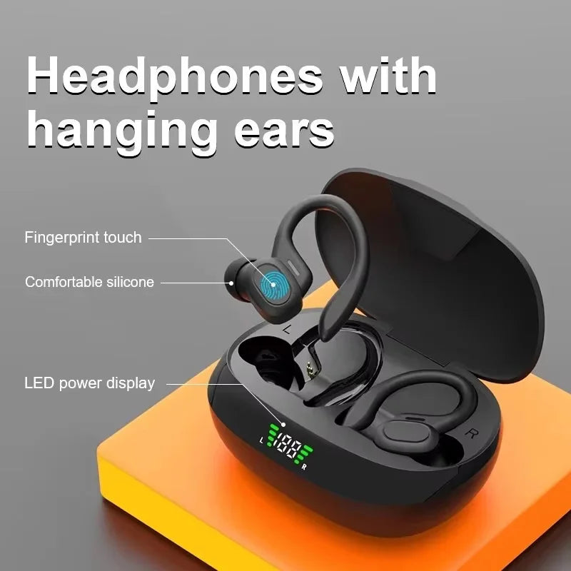 Wireless Bluetooth 5.3 Earbuds – ANC Stereo Earphones with Microphone, LED Display & IPX6 Water Resistance
