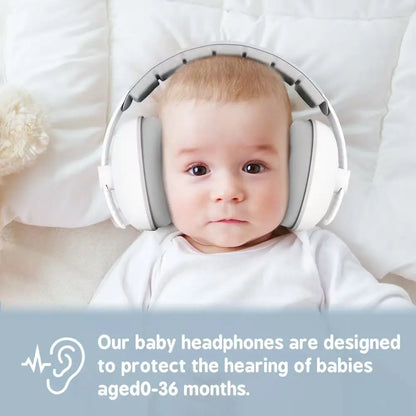 Baby Noise-Reduction Earmuffs – Stretchable Ear Protection for Sleep, Travel & Everyday Use