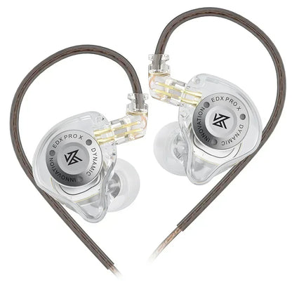 KZ EDX PRO X Wired Earphones – HiFi Dynamic In-Ear Headphones with Microphone & Detachable Cable