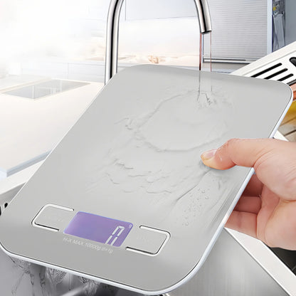 Digital Kitchen Scale – 5kg/10kg Capacity with 1g Precision & Stainless Steel Platform