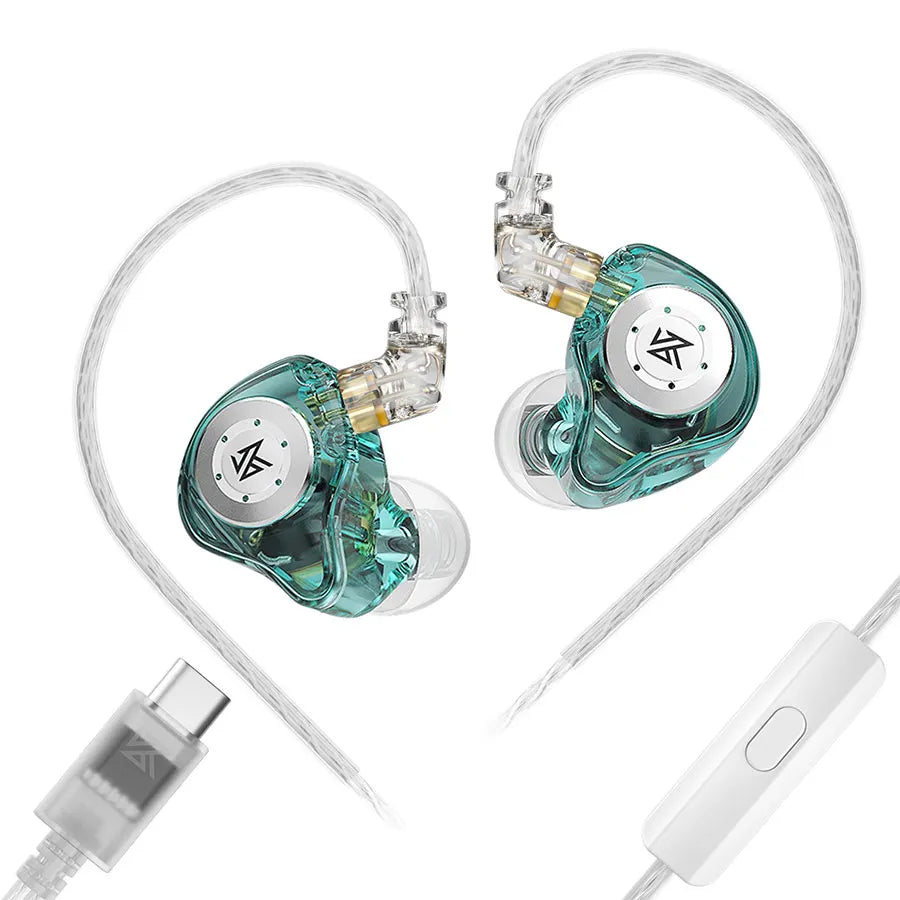 KZ EDX Pro Wired Earphones – In-Ear Monitor Headphones with Dynamic Driver & Microphone